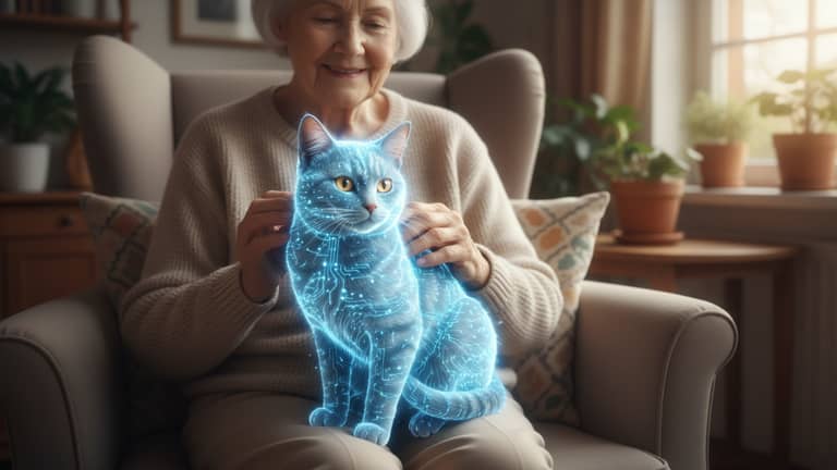Virtuelle Katze für Seniorenbetreuung: Echte Nähe Trotz Einsamkeit