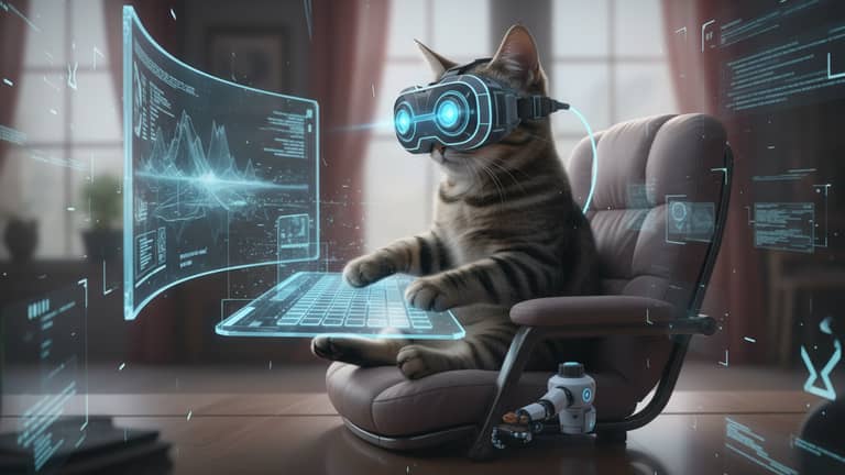 Virtuelle Katze in der Ausbildung: Trostspender oder Tech-Spielzeug?