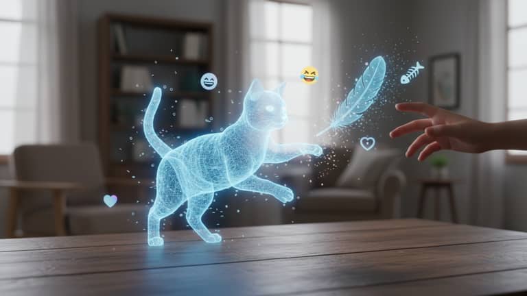 Virtuelle Katze, Echte Gefühle: Lustige Interaktionen im Alltag