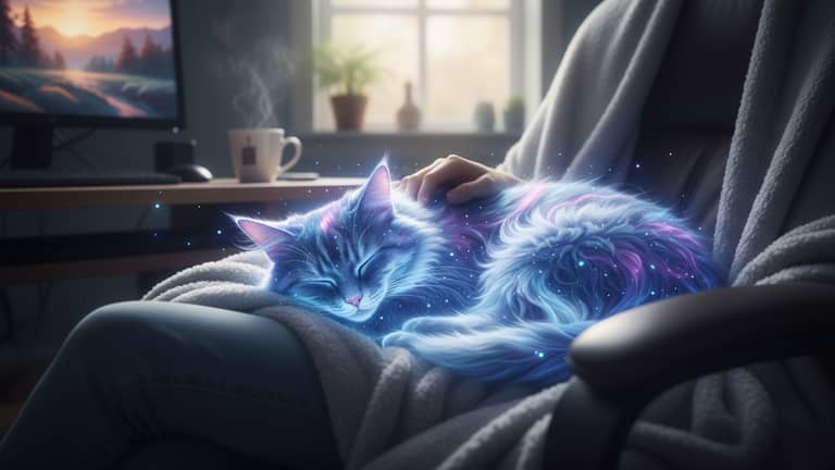 Virtuelle Katze Zur Entspannung in Pausen – Was Sie Real Bewirkt