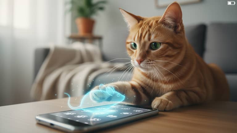 Virtuelle Katzenapp Mobil: Trostspender Statt Spielzeug?