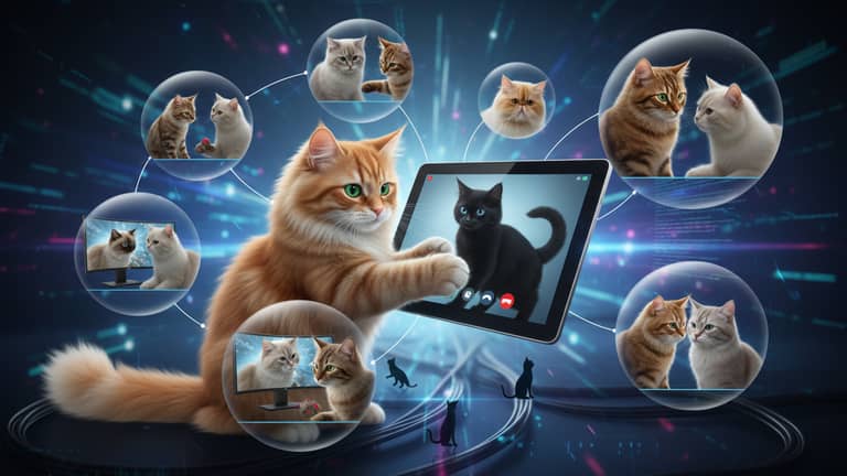 Virtuelle Katzenfreundschaft Netzwerke: Nähe Ohne Echtes Tier?