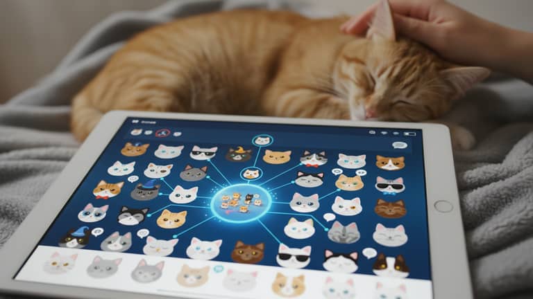 Virtuelle Katzenliebhaber Community Plattform – Echt Fühlen mit Digitalen Katzenfreunden