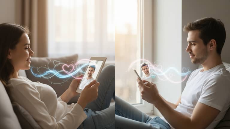 Virtuelle Romantische Gespräche Ohne Druck: Echte Nähe mit KI