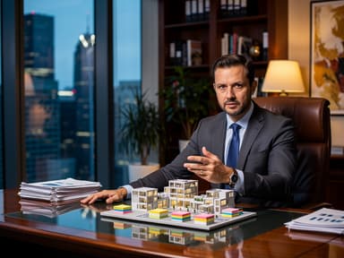 Menedżer podejmujący ważne decyzje