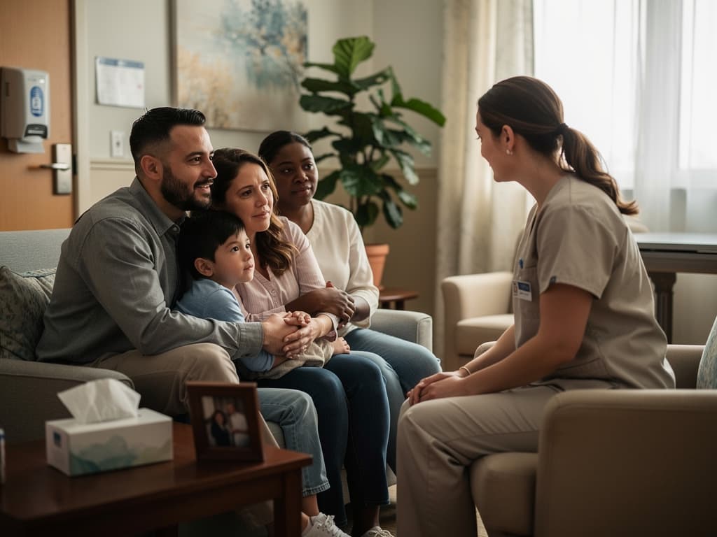 Providing emotional support for grieving families