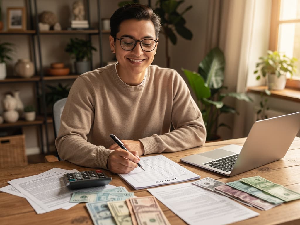 Osoba zarządzająca budżetem domowym i oszczędnościami