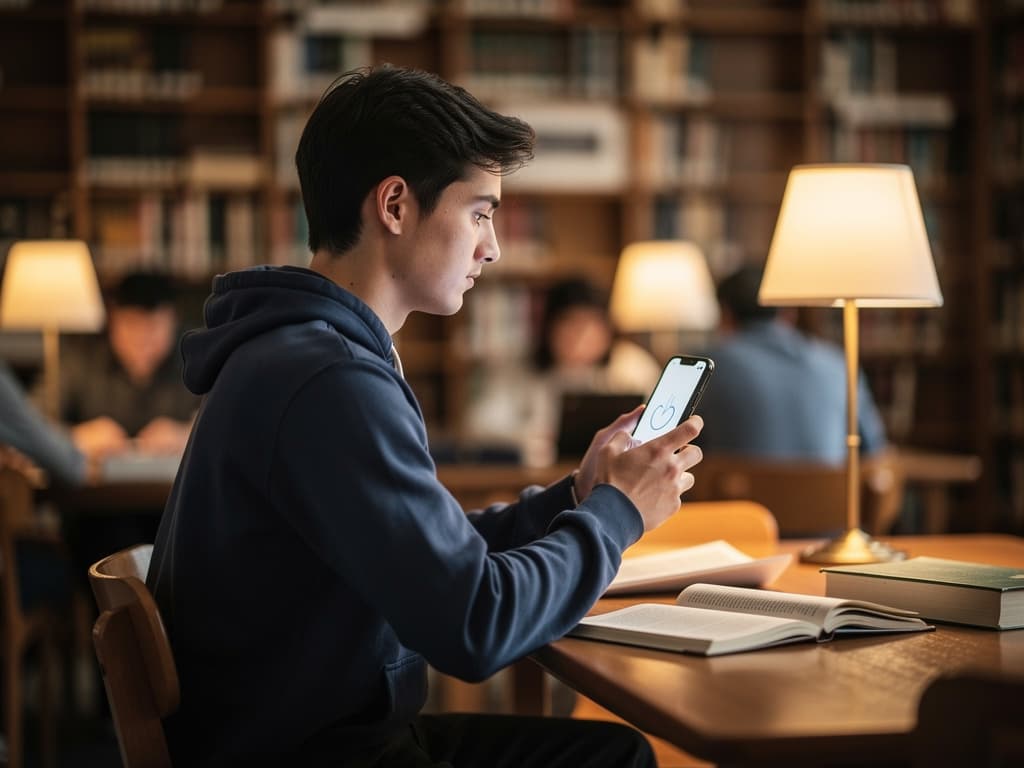 Students managing stress during exams