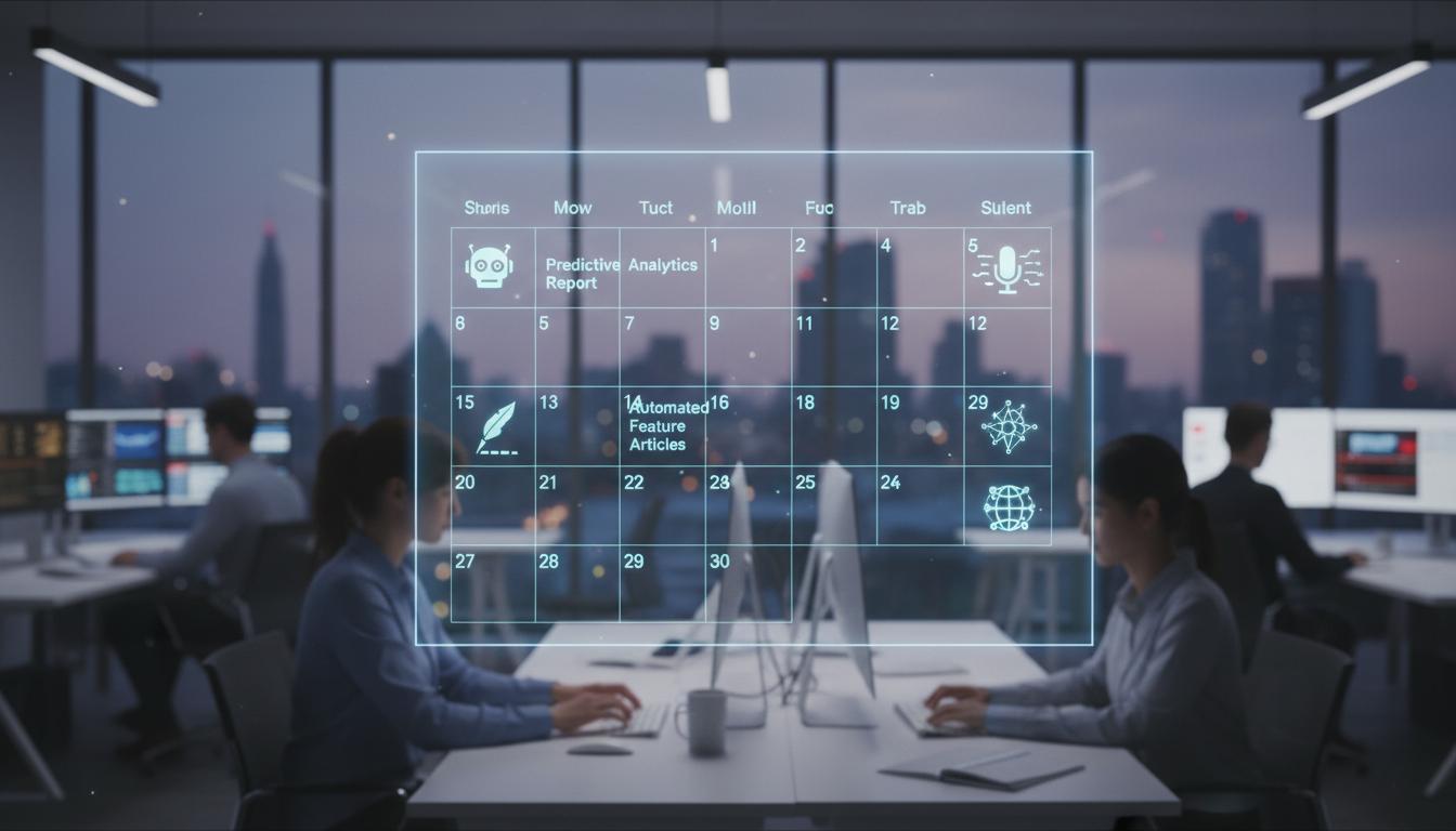 How to Create an Effective AI-Generated Journalism Content Calendar