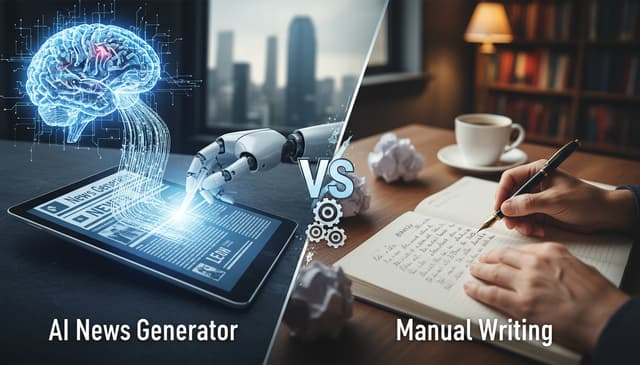 AI news generator vs manual writing: exploring strengths and challenges