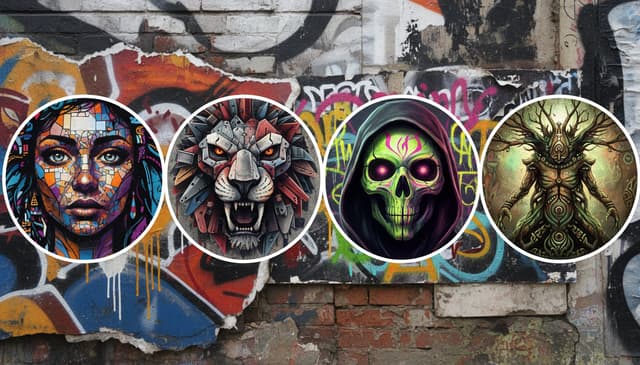 Avatary inspirowane sztuką uliczną: kreatywne profile na profilowe.ai