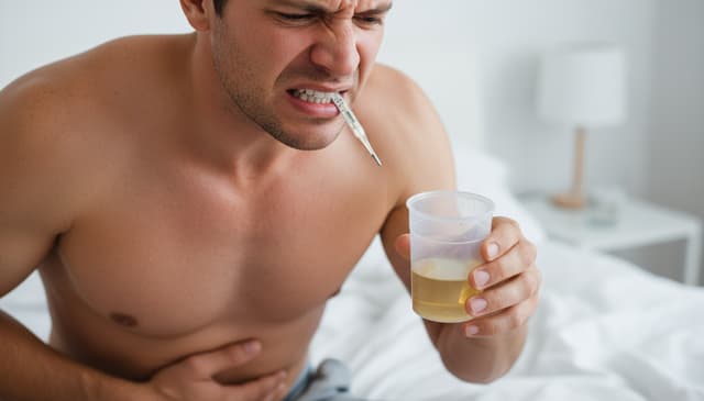 Ból przy oddawaniu moczu z gorączką: przyczyny i leczenie