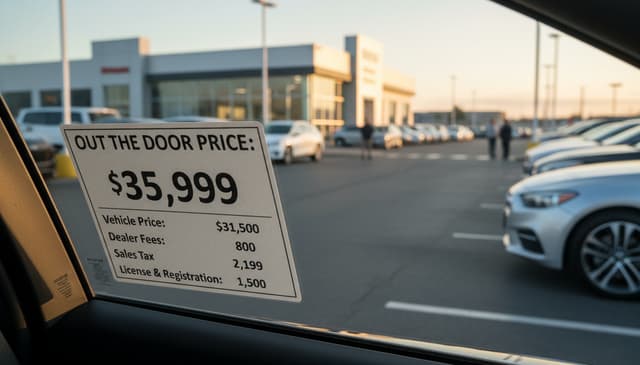 Understanding car buying out-the-door price: a practical guide