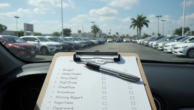 Car shopping checklist: practical guide for smart buyers in 2024