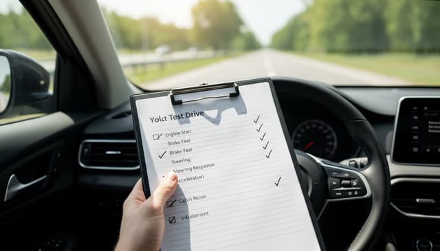 Car test drive checklist: your practical guide to a confident choice