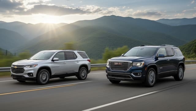 Chevy Traverse Vs GMC Acadia: a Detailed Comparison for 2024 Models