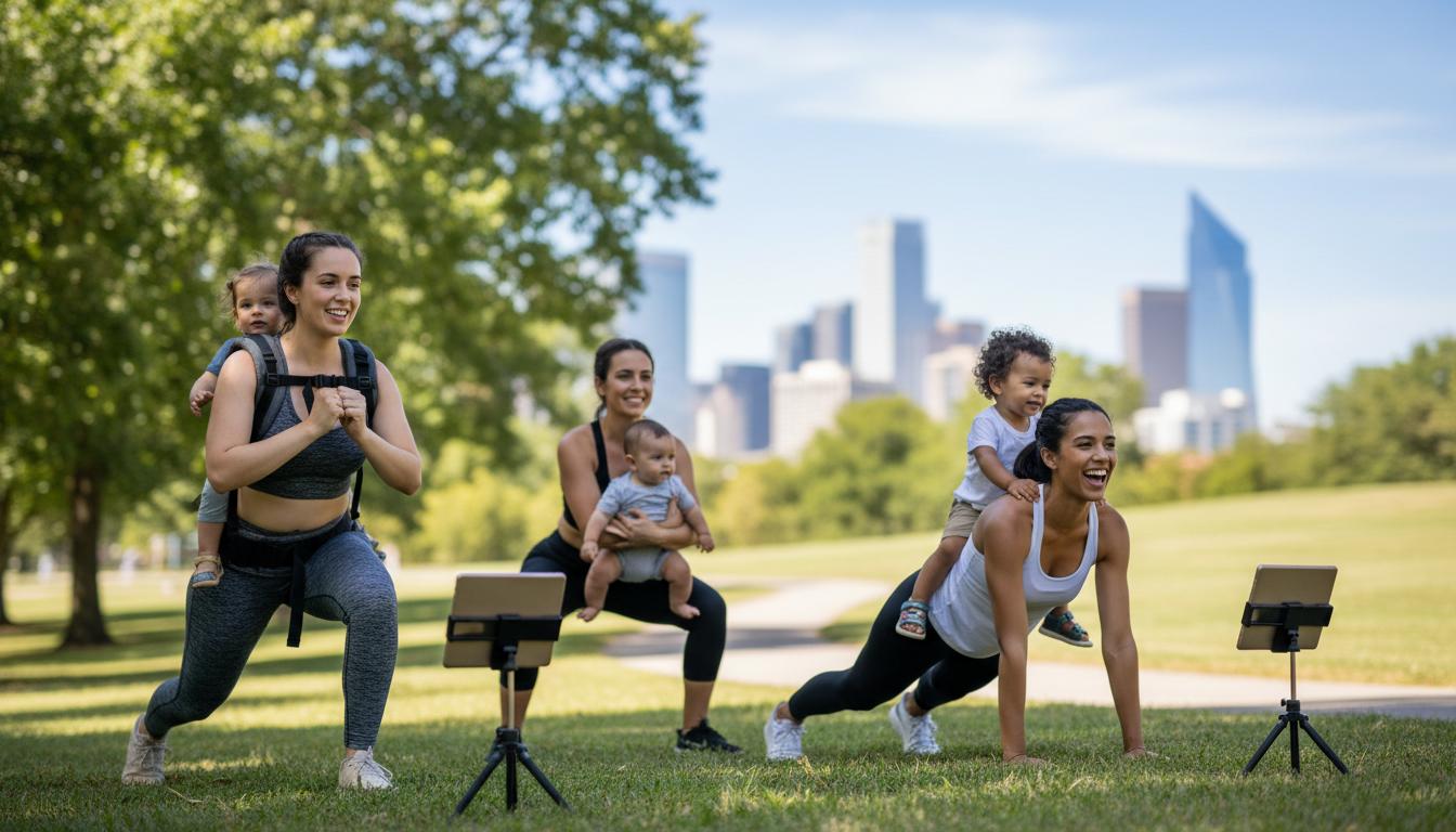 Ćwiczenia fitness dla młodych mam online, które nie udają ciąży