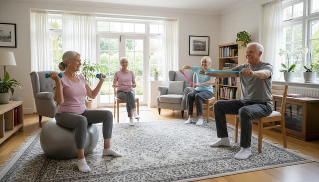Ćwiczenia fitness dla osób starszych w domu: praktyczny przewodnik