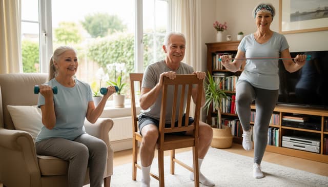 Ćwiczenia fizyczne dla seniorów w domu: praktyczny przewodnik