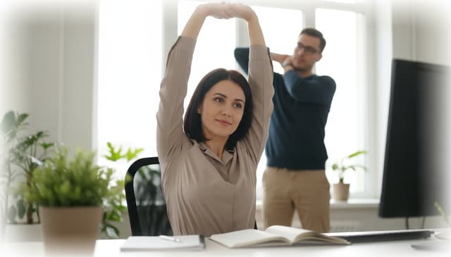 Ćwiczenia przy biurku: praktyczny przewodnik dla zdrowia w pracy