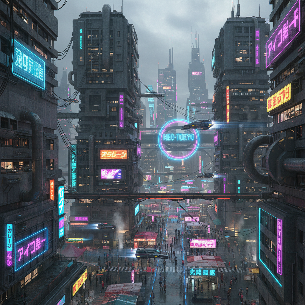 Miasto cyberpunk