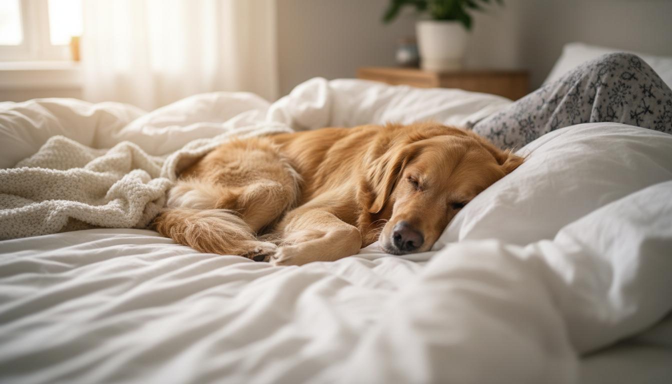Czy pies może spać w łóżku: poradnik dla właścicieli psów