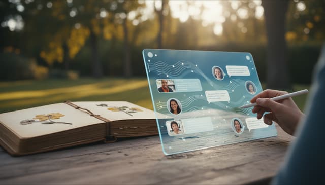 Why digital memorial conversations offer more than traditional memory books