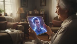 How digital memorial conversations comfort elderly loved ones