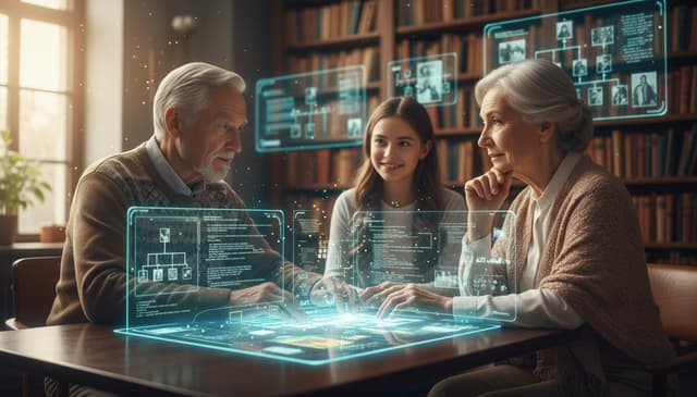 Digital Memorial Conversations: Enhancing Education for the Elderly