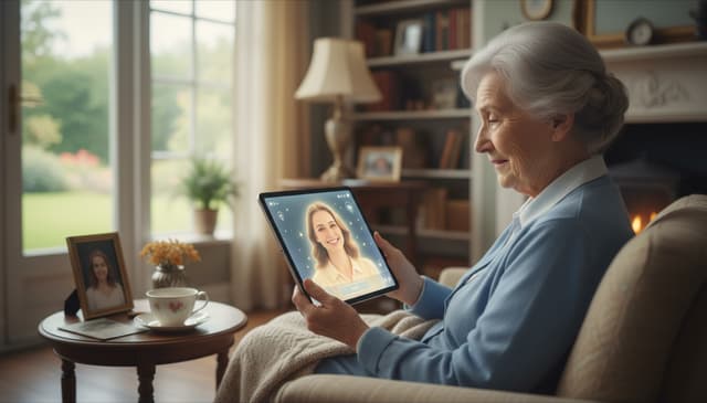 How digital memorial conversations provide emotional comfort for the elderly