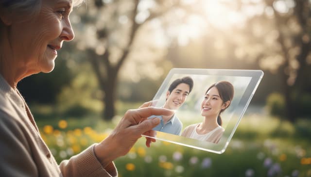 Digital Memorial Conversations: Supporting Emotional Recovery for the Elderly