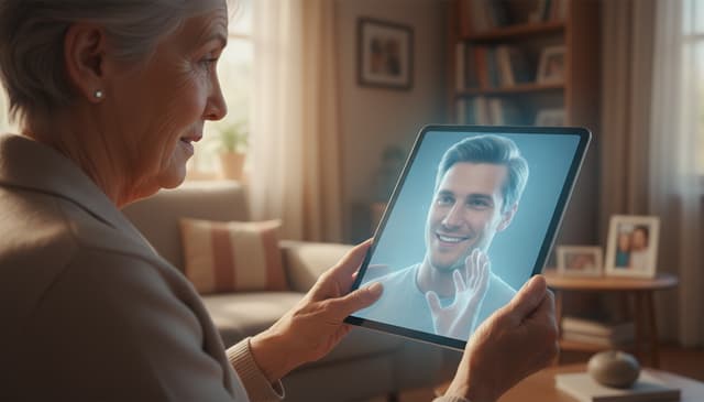 Digital memorial conversations as emotional support for seniors
