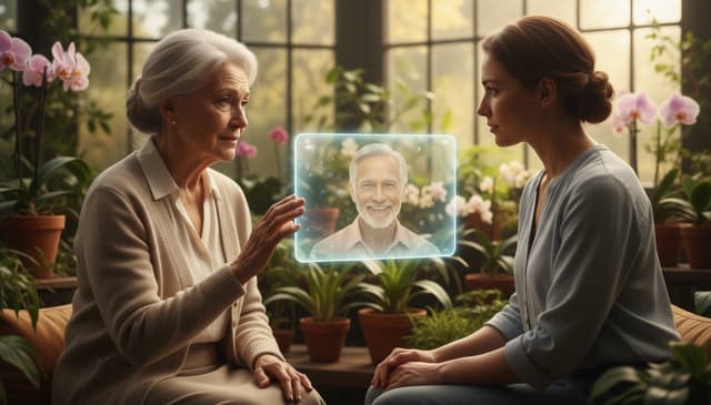 Digital Memorial Conversations: Supporting Grief Counseling for the Elderly