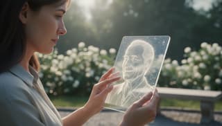 Digital memorial conversations: supporting a grieving family member