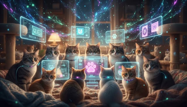 Digitale Katzenfreunde Community: Vernetzen und Austauschen bei Katze.ai