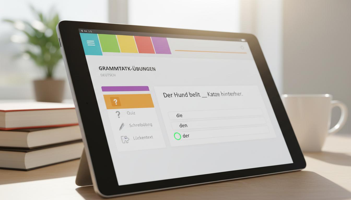 Digitale Nachhilfe: Effektive Grammatikübungen Deutsch für Alle Levels