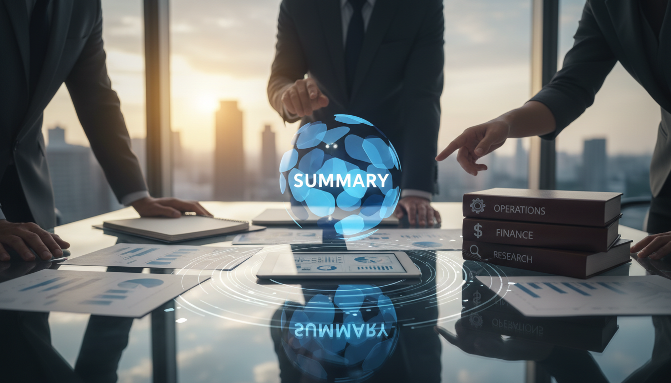 Document Summarization for Corporate Decision-Making Without Blind Spots