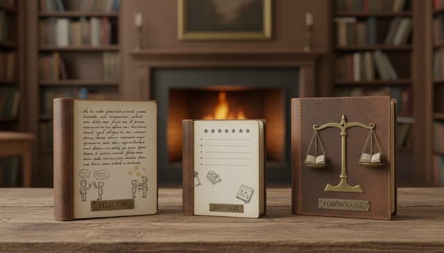 Felieton a recenzja: porównanie form literackich i ich roli