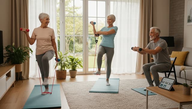 Fitness w domu dla seniorów: praktyczny przewodnik na każdy dzień