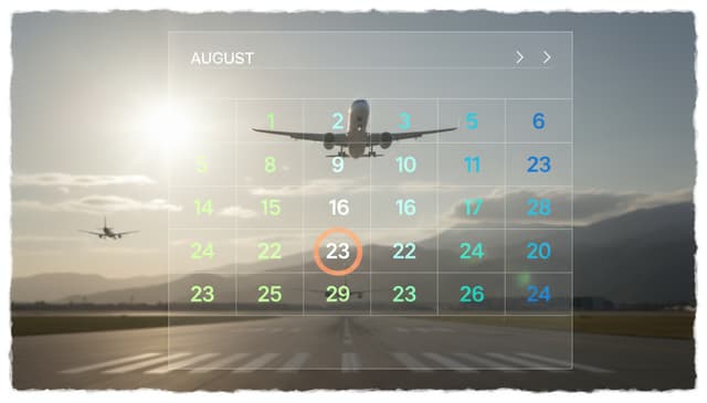 How to use a flight fare calendar to find the best deals