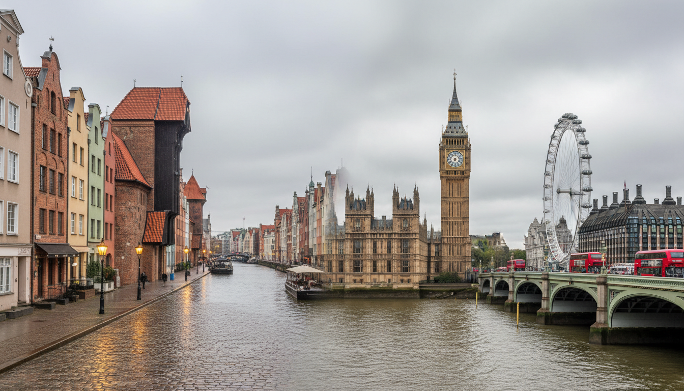 Gdańsk Londyn bez pułapek cenowych: lotnisko, bagaż, dojazd