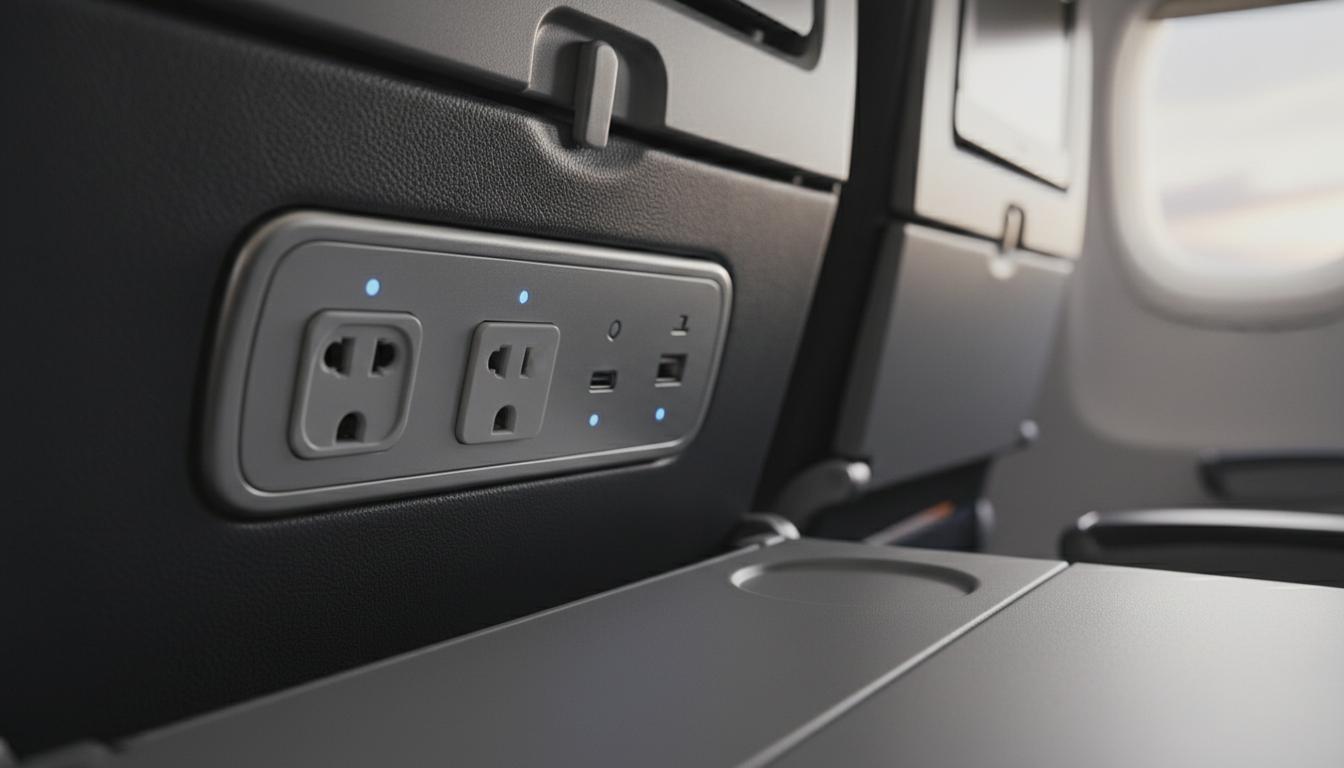 Gniazdka w samolocie: jak działają i gdzie ich szukać podczas lotu