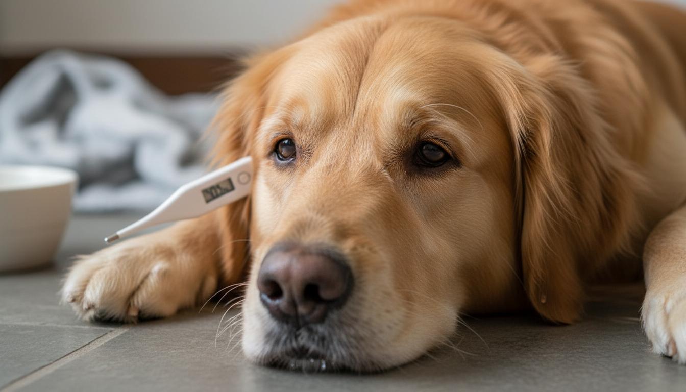 Gorączka u psa: objawy i jak je rozpoznać krok po kroku