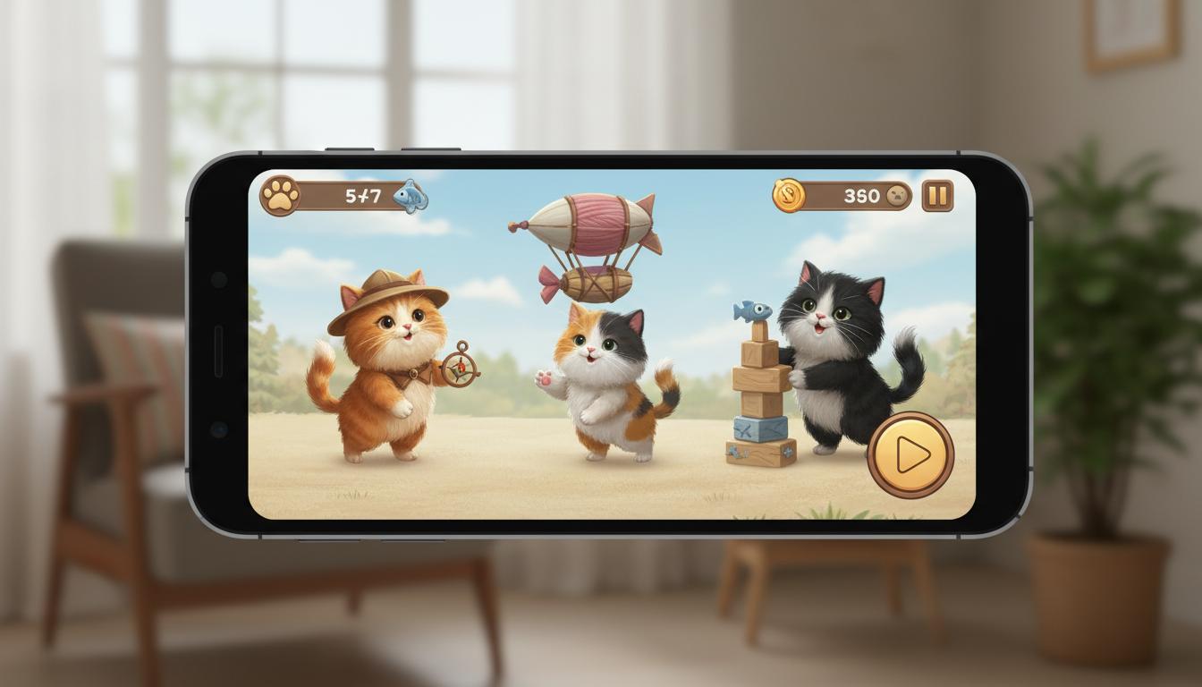 Gry mobilne o kotach: najlepsze tytuły dla miłośników mruczków