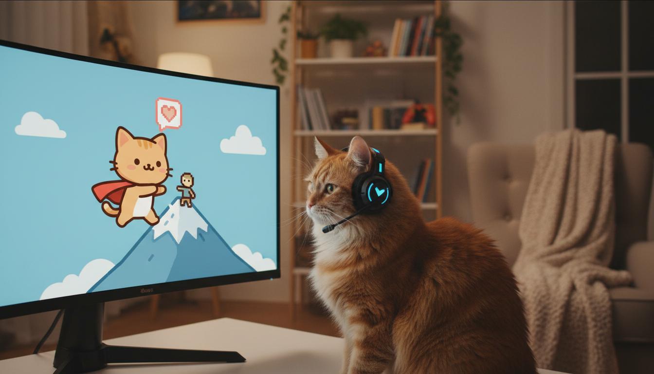 Gry online z kotkiem: jak pomagają osobom samotnym?