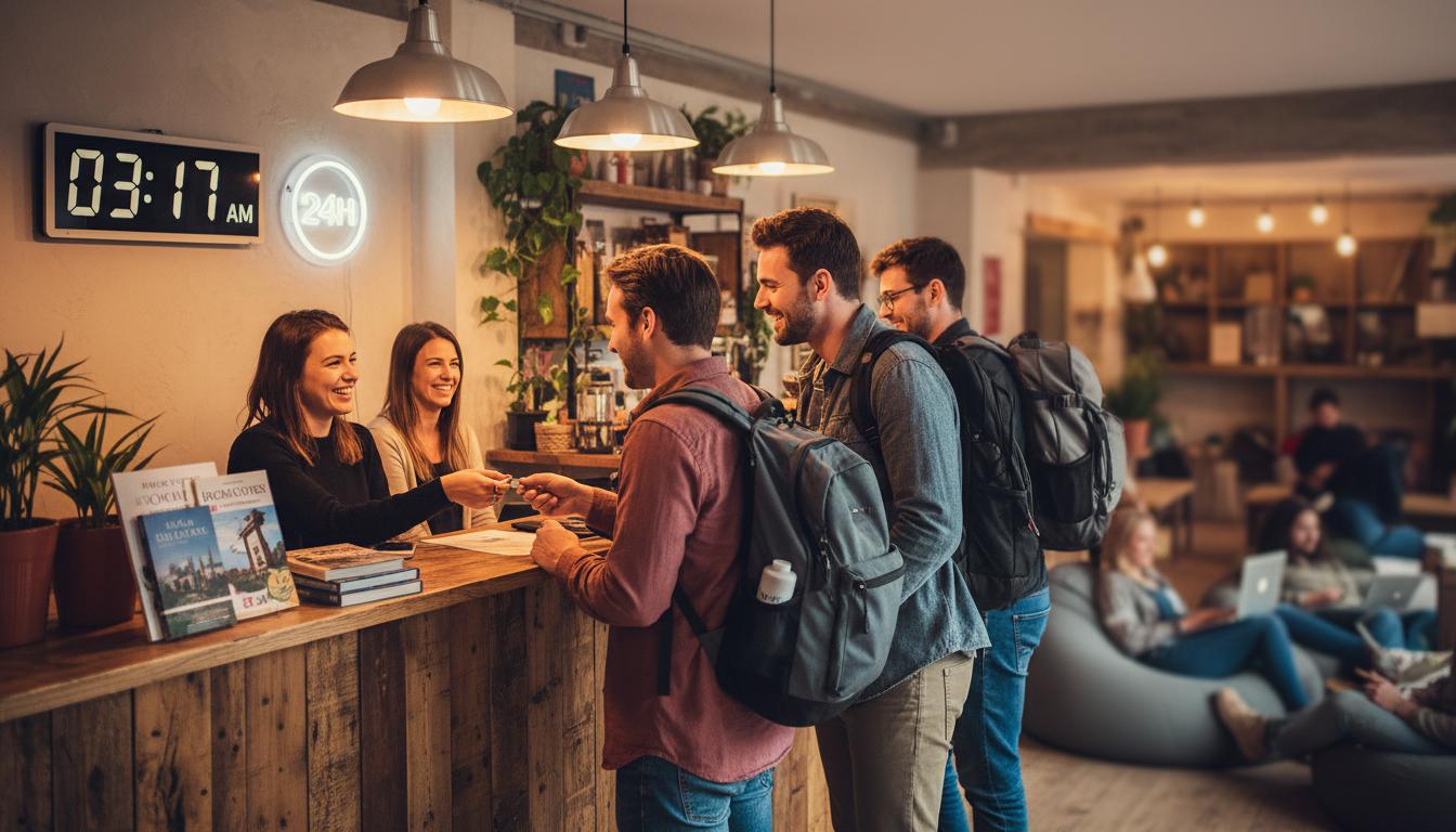 Hostel recepcja 24h: jak działa całodobowa obsługa gości