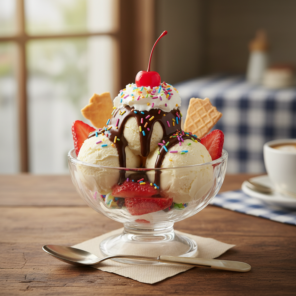 Lody sundae