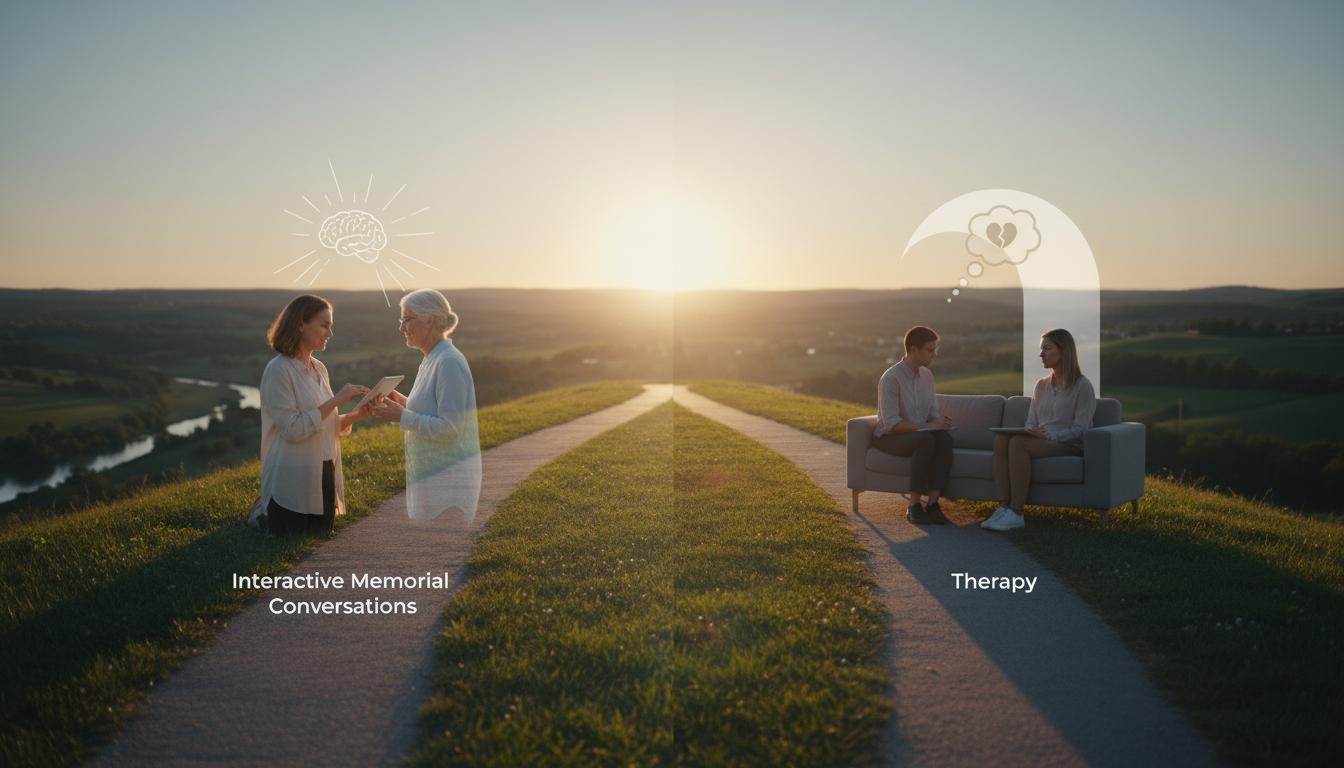 Interactive Memorial Conversations Vs Therapy: Understanding the Differences