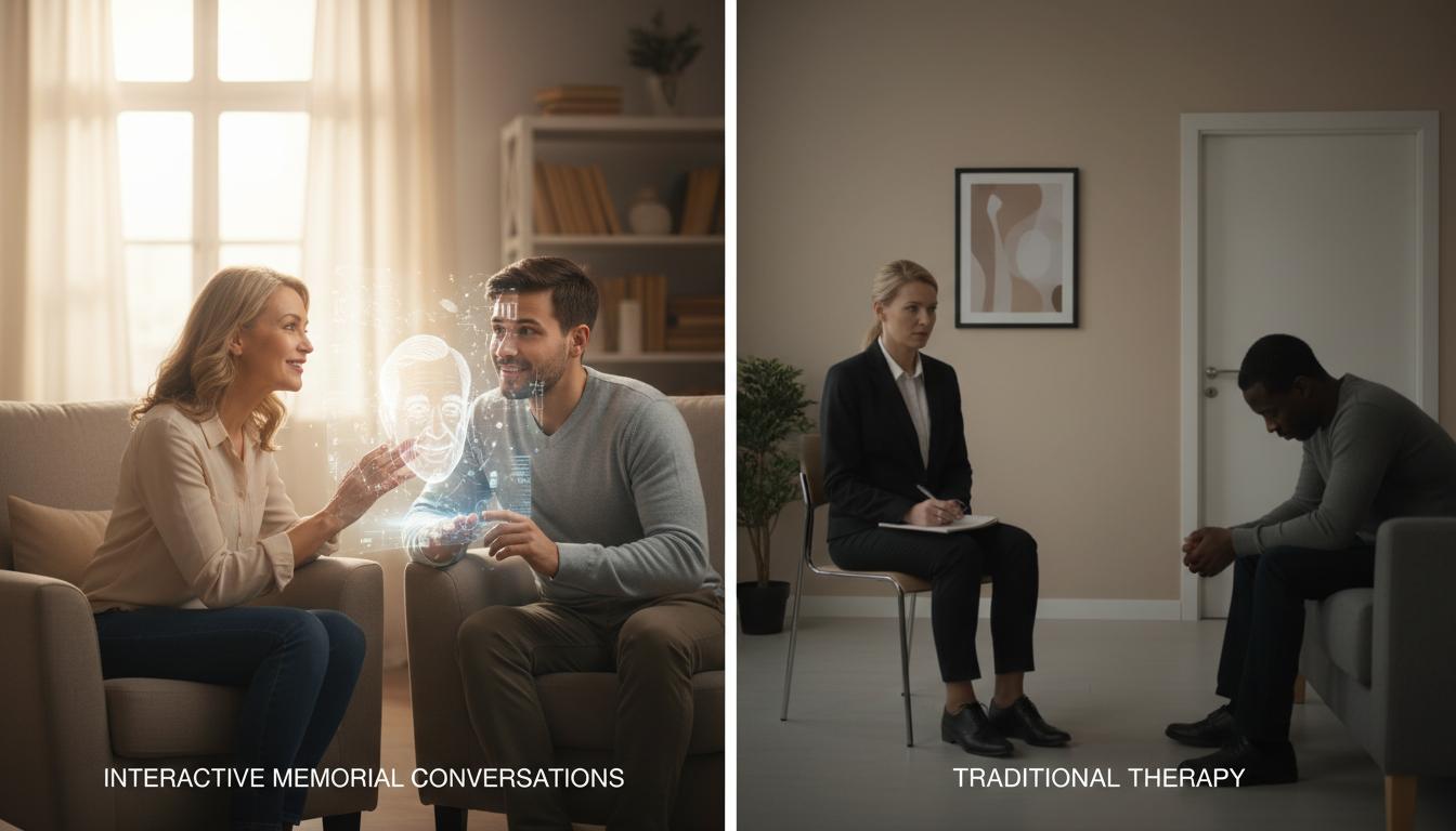 Interactive Memorial Conversations Vs Traditional Therapy: Key Differences Explained