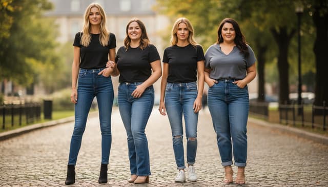 Jak dobrać fason jeansów: praktyczny przewodnik dla każdego typu sylwetki